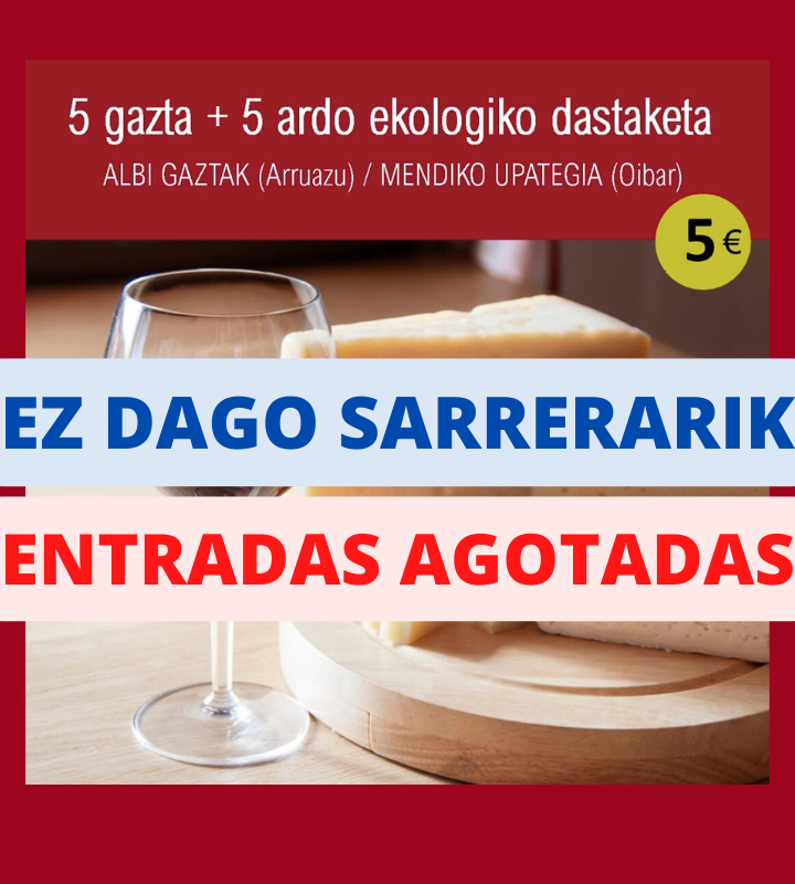 Degustación VINO-QUESO y su narración en euskara