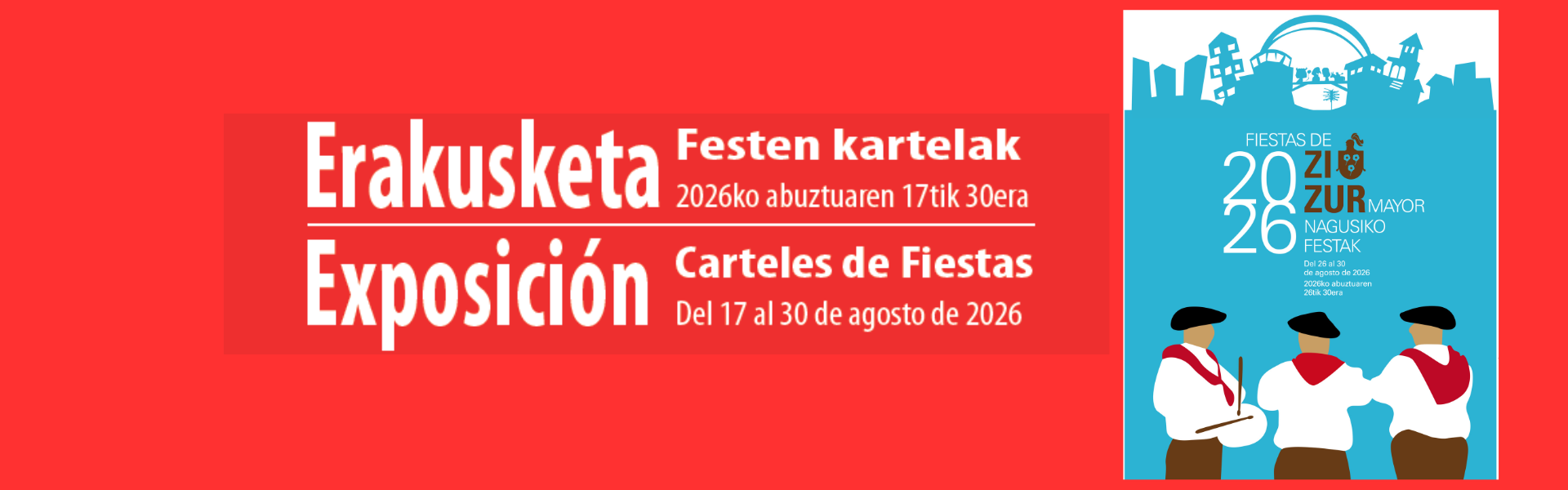 Erakusketa: 2026ko Festetako kartelak