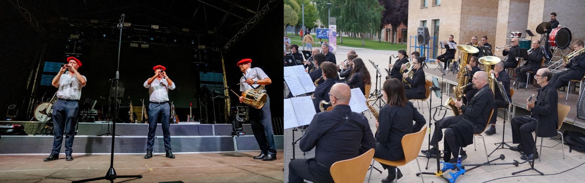 Banda de música de Zizur Mayor con Gaiteros Baztan