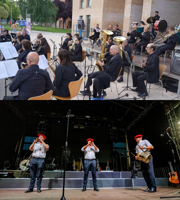 Banda de música de Zizur Mayor con Gaiteros Baztan